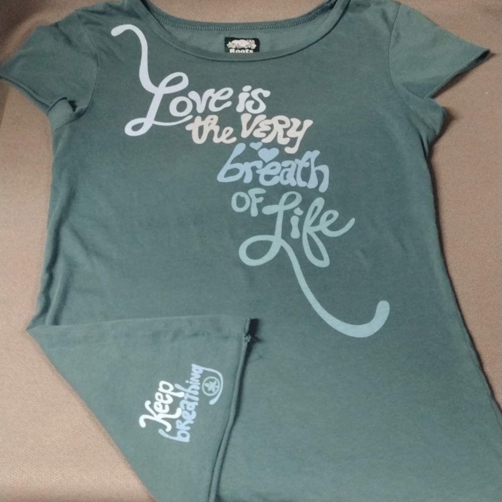 ROOTS graphic tee L